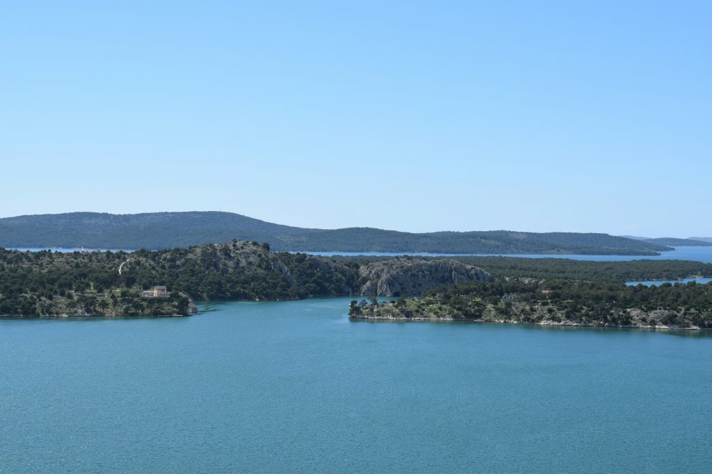 Beautiful sea view in Šibenik town.